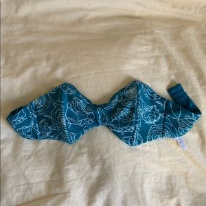 RVCA strapless reversible bathing suit top